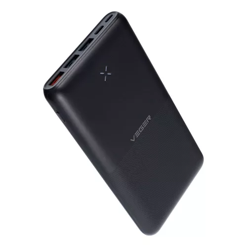 Veger (W2060) PD QC3.0 3A 20W 20000 mAh Power Bank fekete