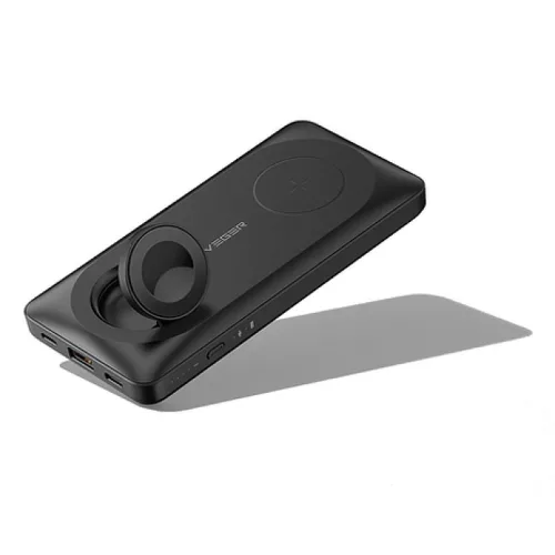 Veger Magsafe MagMulti (W1156) PD QC3.0 3A 22,5W 10000 mAh vezeték nélküli töltéssel kompatibilis Power Bank, fekete