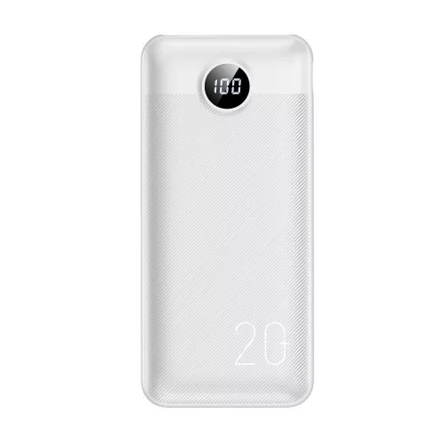 Veger L20S (VP2039PD / W2039PD) PD QC3.0 2A 20W 20000 mAh Power Bank fehér