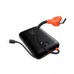   Veger K2 (W2068) PD QC3.0 Power Bank 35W 20000 mAh beépített C típusú kábellel / Lightning fekete