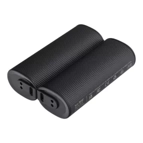   Veger W0587 2,4A 2 db 2 x 5000 mAh-s Power Bank kézmelegítővel, fekete és ezüst