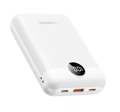 Veger S20 (W2081) PD QC3.0 2A 22,5W 20000 mAh Power Bank fehér