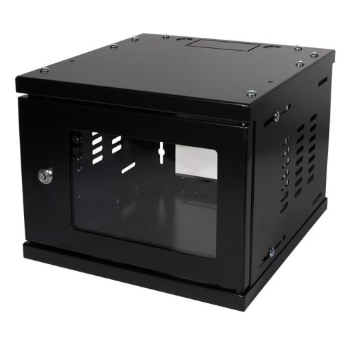 Logilink Hálózati szekrény / fali állvány 10", összeszerelt, fekete