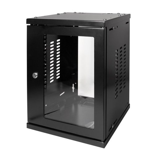 Logilink Hálózati szekrény / fali állvány 10", 8U, összeszerelve, fekete