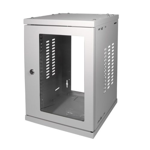 Logilink Hálózati szekrény / fali állvány 10", 8U, összeszerelt, szürke