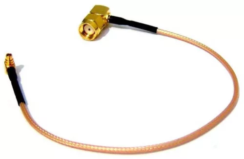 MaxLink összekötő kábel MMCX - RPSMA dugó 90° (WFI-035-999)