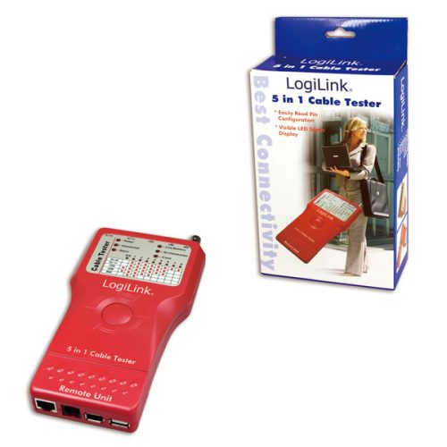 Logilink 5-az-1-ben kábeltesztelő