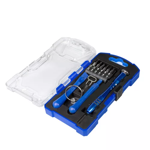 Logilink Csavarhúzó készlet rögzíthető bitekkel és tartozékokkal, 17 darab (WZ0057)