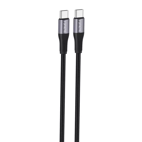 FONENG kábel X112 USB-C - USB-C PD 60W 1m, fekete