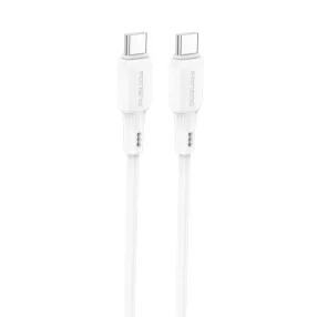 FONENG kábel X120 USB-C - USB-C PD 100W 1m, fehér