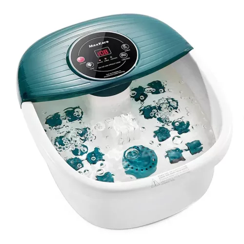 Naipo MaxKare SPA18 – Lábfürdő masszírozó melegítő funkcióval –otthoni pedikűrrel (zöld) (XKAM-SPA18-ZOLD)