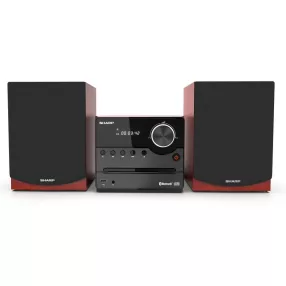   SHARP XL-B512BR Bluetooth mikrohifi rendszer barna fa hangszórókkal