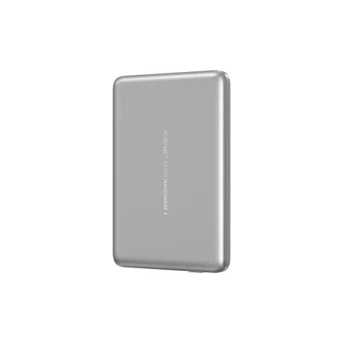 X-ONE Razor 2 Magcharge Ultraslim (7,6 mm) MagSafe 5000mAh akkumulátorral kompatibilis Power Bank - ezüst