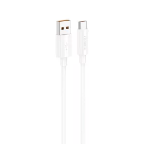   Foneng XS07 USB-A apa - USB-C apa Adat- és töltőkábel 1m - Fehér