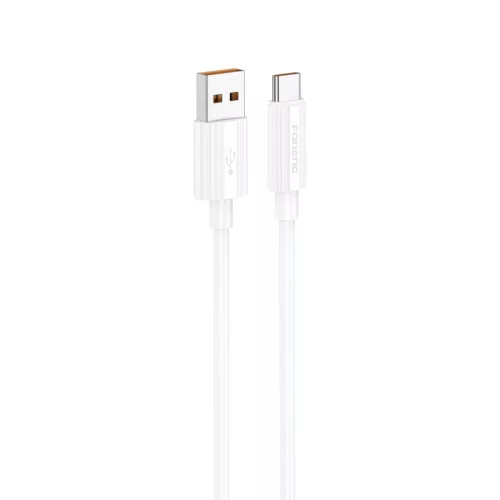 Foneng XS07 USB-A apa - USB-C apa Adat- és töltőkábel 1m - Fehér
