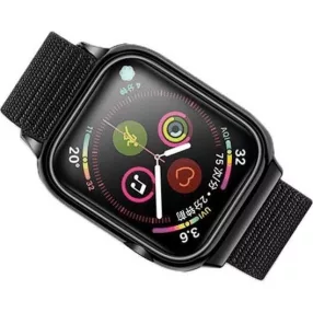   USAMS ZB74IW Apple Watch textil tépőzáras szíj és tok 44MM, 1324427