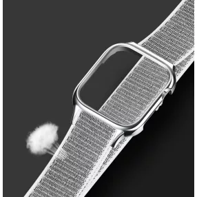   USAMS ZB74IW2 Apple Watch textile, tépőzáras szíj és tok 44MM, 1324428