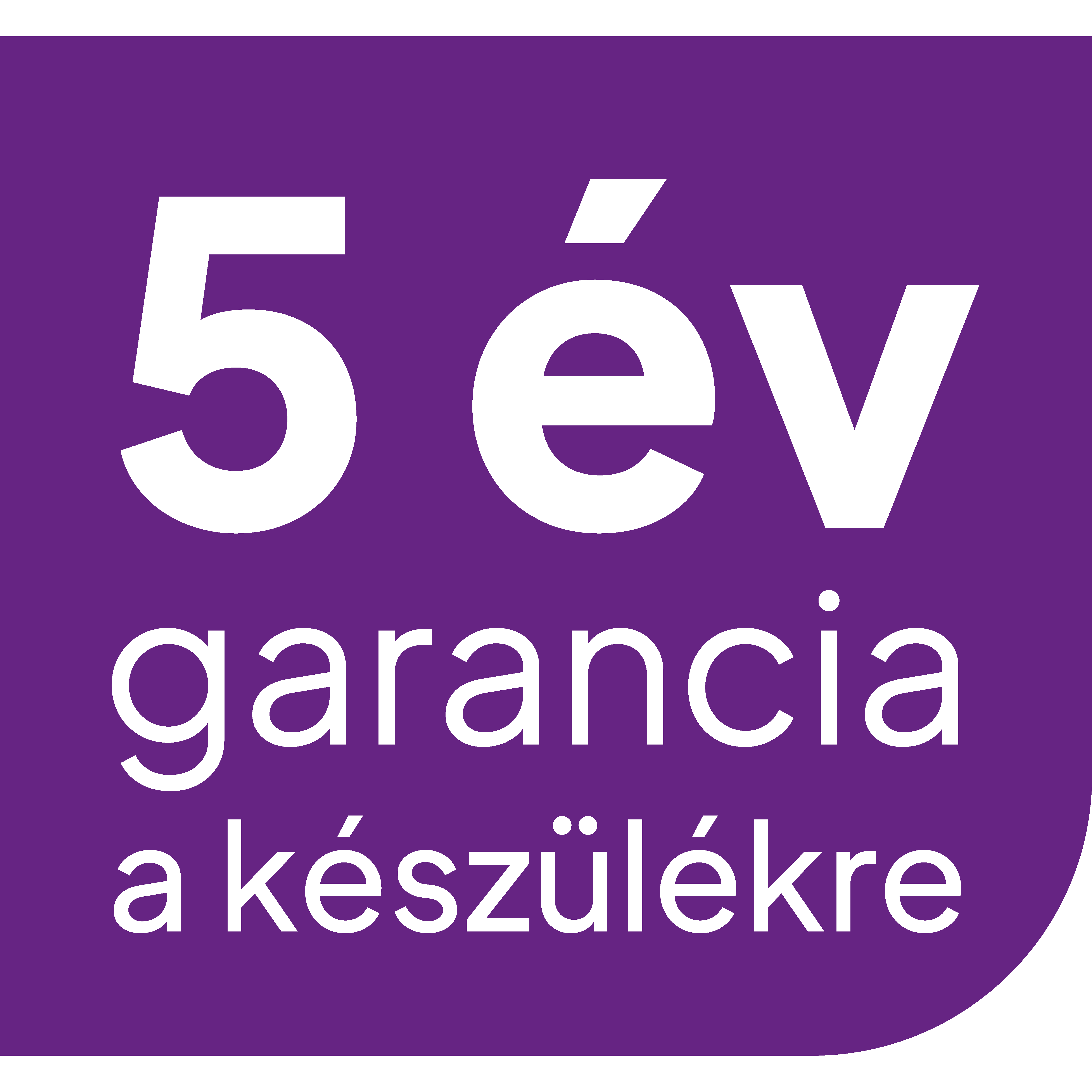 ECG - 5 év készülék garancia