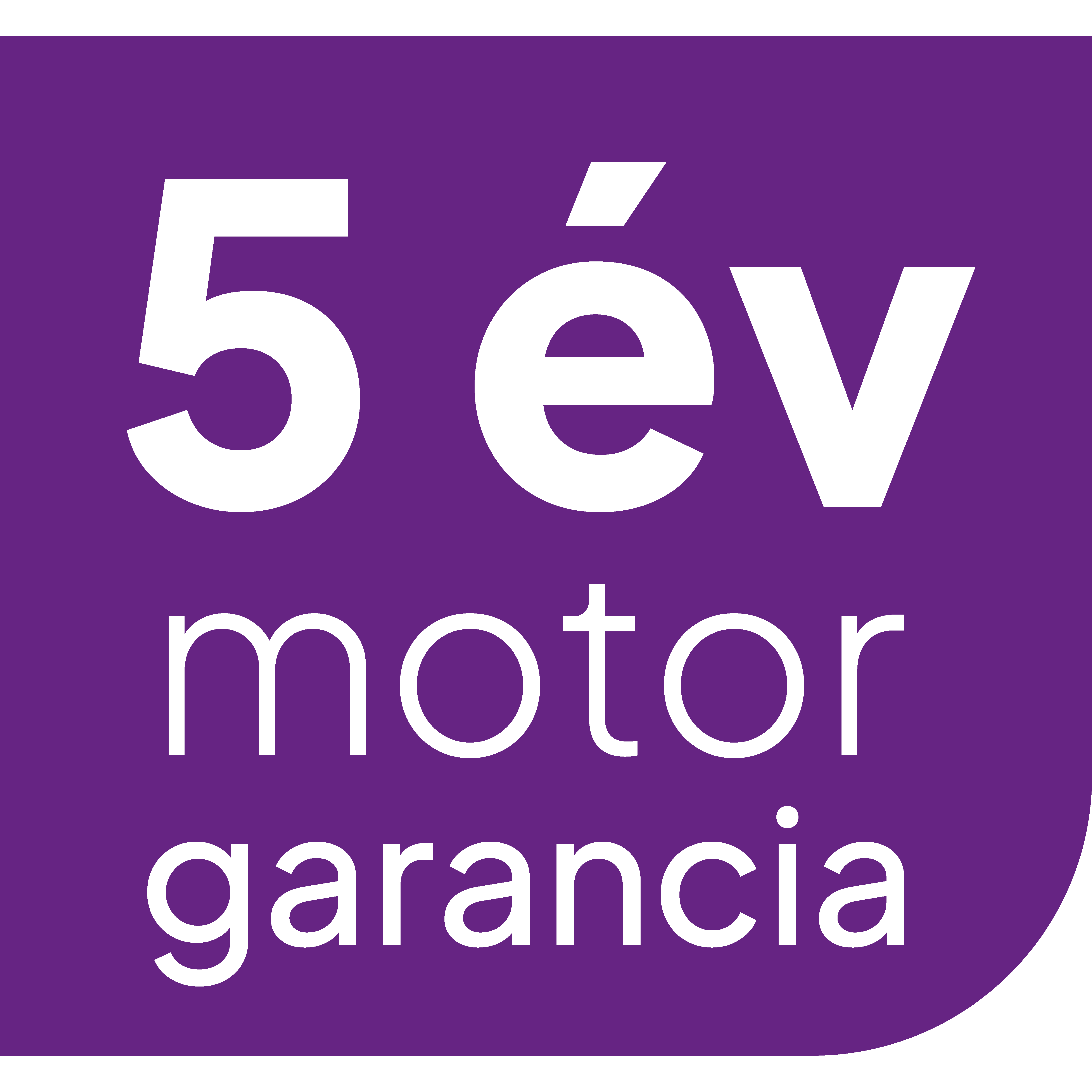 ECG - 5 év motor garancia