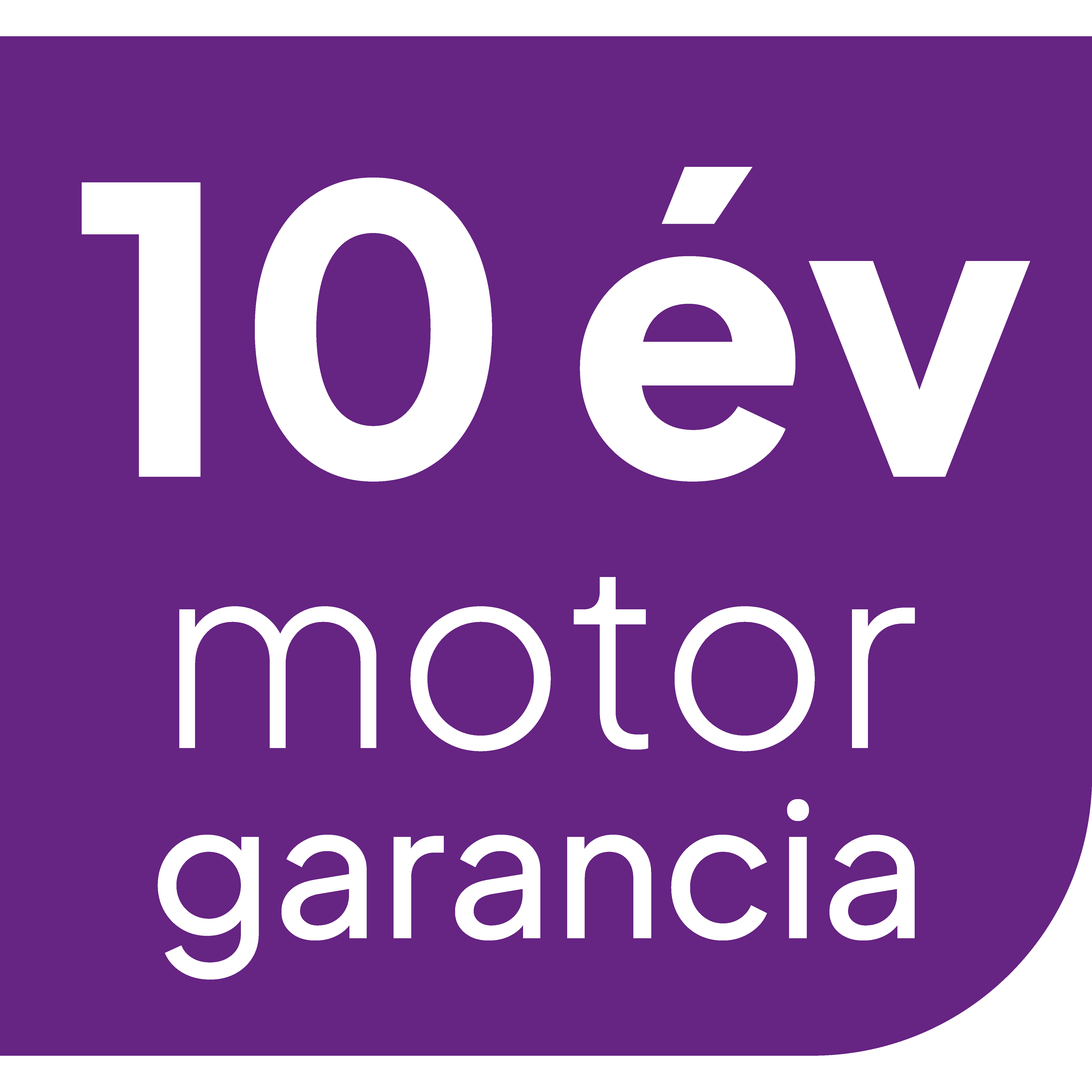 ECG - 10 év motor garancia